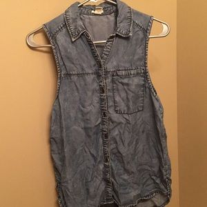 Denim tank top